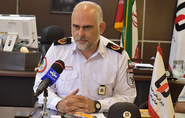 مجتبی رستمی مدیر عامل سازمان آتش نشانی و خدمات ایمنی شهرداری شاهین شهر